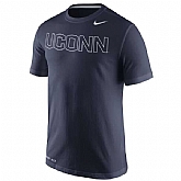 UConn Huskies Nike Performance Travel WEM T-Shirt - Navy Blue